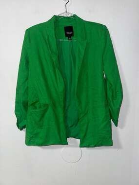 Simply Vera Vera Wang Green Blazer Jacket Size S